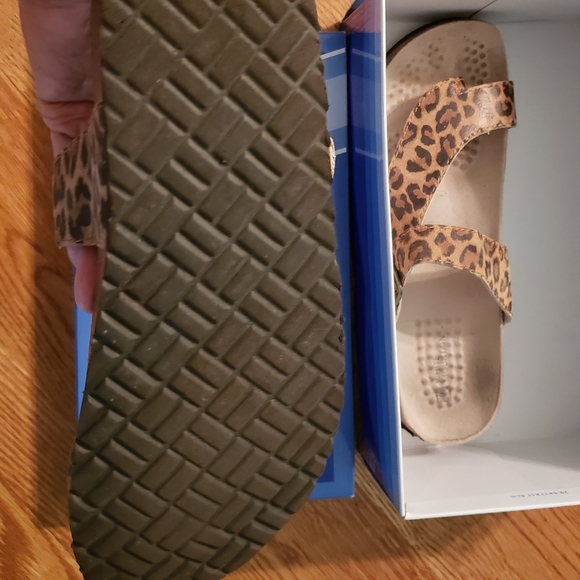 White Mountain Carly Animal Print Sandals 11-12M - Picture 4 of 4